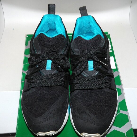 2014 Puma Blaze Of Glory Mesh Evo Trinomic Black Turquoise US 12 357464-01 - Picture 2 of 9